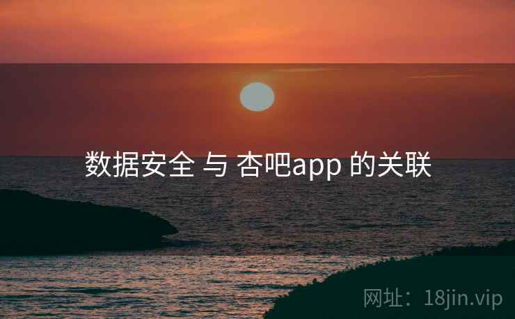 数据安全 与 杏吧app 的关联 数据安全 与 杏吧app 的关联