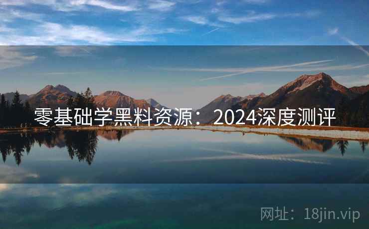 零基础学黑料资源：2024深度测评