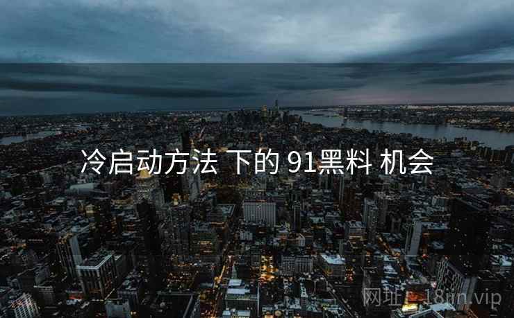 冷启动方法 下的 91黑料 机会 冷启动方法 下的 91黑料 机会