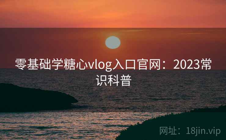 零基础学糖心vlog入口官网：2023常识科普