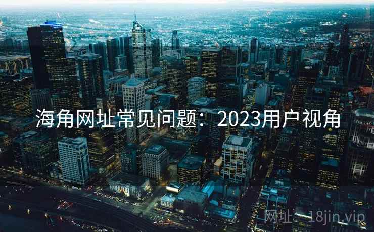 海角网址常见问题：2023用户视角