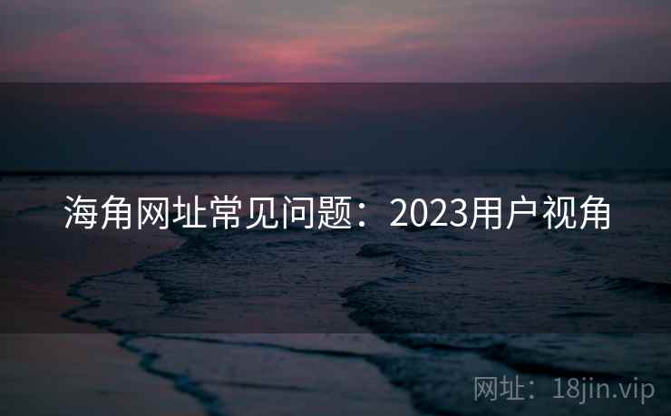 海角网址常见问题：2023用户视角